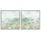 Stupell Industries Muted Pastel Flower Field 2 pc Framed Giclee Wall Art Set Design by June Erica Vess